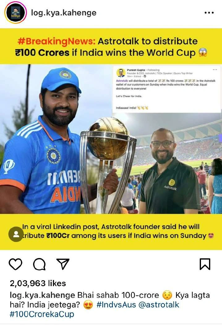 LKK Post for AstroTalk Campaign