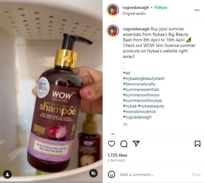 Rugveda Wagh Wow Skin Campaign Post