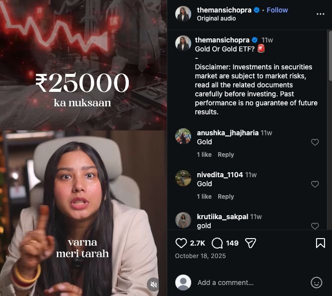 Angel One October Mansi Chopra