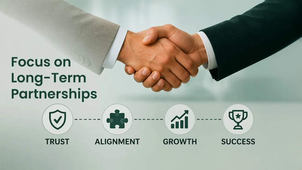 Focus on Long Term Partnerships